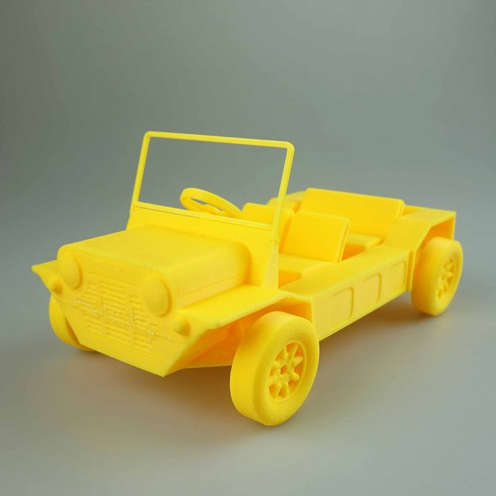 mini moke kit voiture jouets jeux classique véhicule britanniques l'assemblée multipart 3D print model - Mito3D