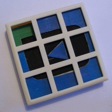 2 Schichten gleiten Puzzle Spielzeuge Spiele 3DPUCZZLE Makeanything3d 3d print model - Mito3D