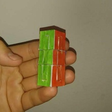 retorcido cubo diapositiva rompecabezas juguetes juegos 3d print model - Mito3D