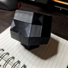 squashed cube puzzle toys & games fusion 3d print model - Mito3D
