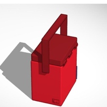 mini frigo portable 3d print model - Mito3D