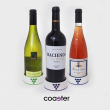 bottiglia vino coaster giardino 3d print model - Mito3D