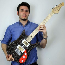 hr giger gitar eğitim heykeltraşlık 3dprinting awesomeguitars 3d print model - Mito3D
