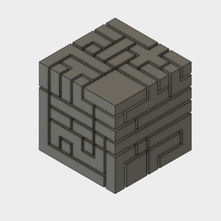 7 puzzle cube pieces 3D print model - Mito3D