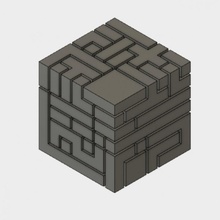 7 puzzle cube pièces 3d print model - Mito3D