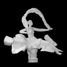 Kadın taramak şekil heykel Moskova Öz burganov 3d print model - Mito3D