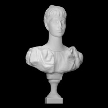 portrait daughter scan bust face head sculpture statue marble moscow burganov 3d print model - Mito3D