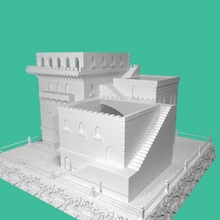 castle plant pot jacob joyce tinkercad 3d print model - Mito3D