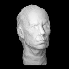 Auto retrato escanear cara cabeza hombre escultura Moscú yeso burganov 3d print model - Mito3D
