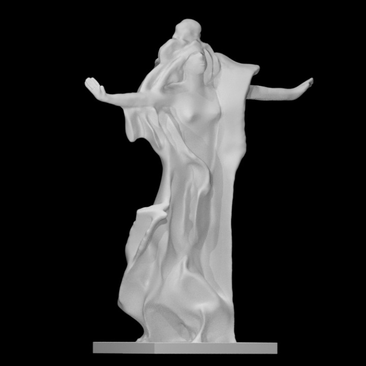 Antígona escanear hembra figura griego mitología escultura mujer bronce burganov 3D print model - Mito3D