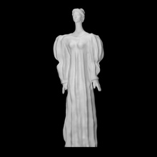Zahl Innere Scan weiblich Skulptur Frau Bronze abstrakt Burganov 3d print model - Mito3D