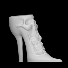 high heel scan art sculpture shoe skull moscow abstract burganov 3d print model - Mito3D