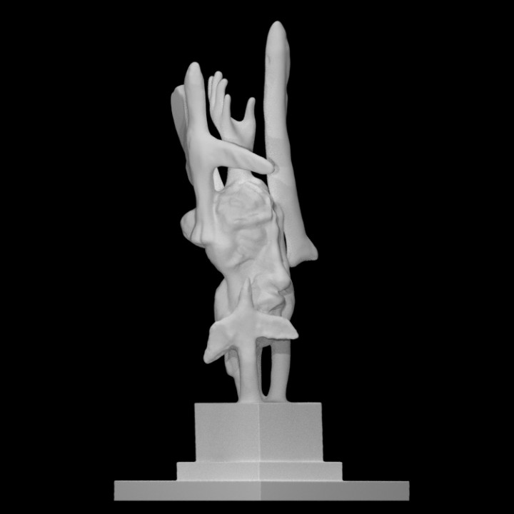 artist model scan art sculpture statue bronze moscow abstract burganov 3D print model - Mito3D