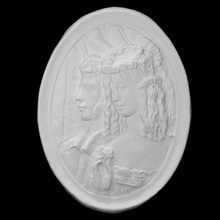 Pushkin norte gonccharova escanear busto retrato escultura Moscú romántico yeso alivio burganov 3d print model - Mito3D