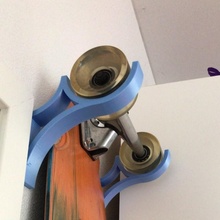 wallmount longboards sports & outdoor hanger skateboard longboard 3d print model - Mito3D