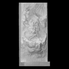 unachieved fountain scan sculpture bronze unfinished rough 3d print model - Mito3D