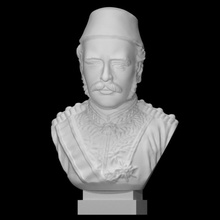 Gordon jarroum escanear busto cara retrato exposición parian militar Jorge flujo cambridge Fitzwilliam 3d print model - Mito3D