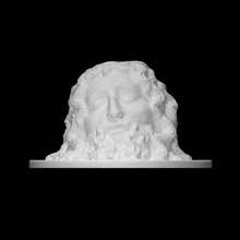 head john baptist scan face portrait sculpture oak 3d print model - Mito3D