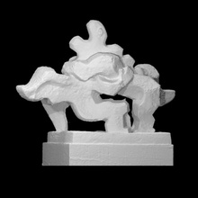 jacob's fight angel scan sculpture abstract jacob cubism cubist antwerp 3d print model - Mito3D