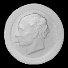 portrait man scan face head sculpture male relief profile burganov 3d print model - Mito3D