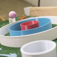 Platz Golf Arkade Spiel Vermögenswerte Sport draussen Ball Spaß Mini Skeeball Skee 3d print model - Mito3D