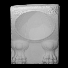 sundial rosettes lion's paws scan clock light lion roman sculpture globe marble sun rosette paw 3d print model - Mito3D