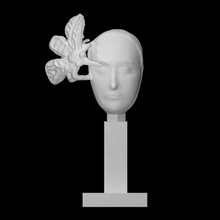 voar Varredura fêmea cabeça escultura bronze Moscou resumo perfil burcanov 3d print model - Mito3D