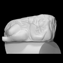 dormire scansione figura donna legna sollievo astratto Burganov 3d print model - Mito3D