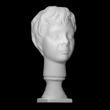 portrait scan face man sculpture marble boy moscow young burganov 3d print model - Mito3D