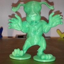 glücklich Welpe Spielzeuge Spiele Karikatur Hund 3d print model - Mito3D