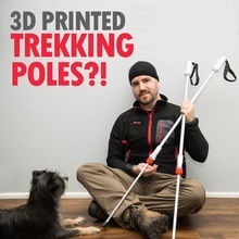 3d printed trekking poles tinkerfun sports & outdoor adjustable hiking tubing tinkercad 3d print model - Mito3D