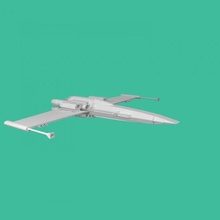 starwars x-wing fan art tinkercad 3d print model - Mito3D