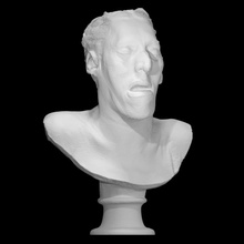 acromegaly cast 20th century scan bust female mask statue death plaster deathmask 3d print model - Mito3D