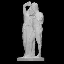 faun bacchante scan body female figure marble couple male plaster dionysus retinue 3d print model - Mito3D