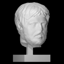 unknown man scan face head portrait marble french 3d print model - Mito3D