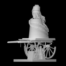 Streitwagen Scan Skulptur Fahrzeug Philadelphia Medien gemischt 3d print model - Mito3D