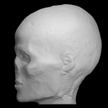 'Brasile indiano' morto 1823 scansione testa maschera scultura brasile Morte indiano cast mortuaria 3d print model - Mito3D
