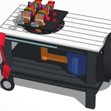 barbecue 3d print model - Mito3D