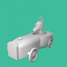 racing buddy dog toys & games tinkercad tinkerfun tinkercharacters 3d print model - Mito3D