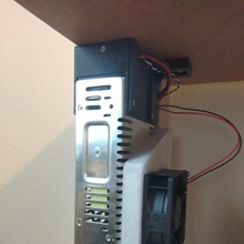 psu holder fan prusa mk3 ikea lack enclosure build 3d printer mount cooling power suppy 3d print model - Mito3D
