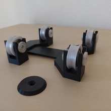 silent wheels prusa ikea lack enclosure adjustable spool holder build 3d printer bearing ball mk3 3d print model - Mito3D