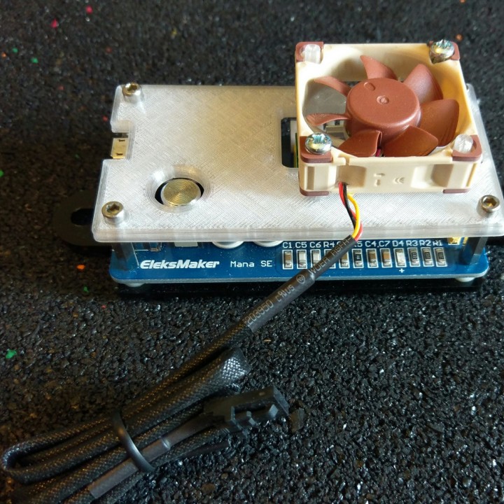 eleksmaker elekslaser a3 mana cobrir bainha ventilador aparelhos eletrônicos stepper manase 3D print model - Mito3D
