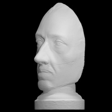 alexander pope scan anatomy face sculpture poetry plaster death-mask alexander-pope 3d print model - Mito3D