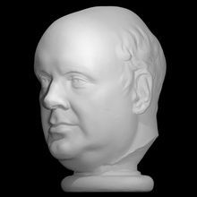 daniel O'Connell scansione testa scultura politico gesso copia maschera mortuaria Daniel liberatore 3d print model - Mito3D