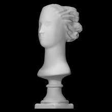 portrait woman scan female sculpture statue moscow burganov 3d print model - Mito3D