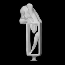 love runs scan leg sculpture bronze abstract burganov 3d print model - Mito3D
