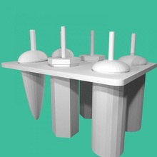 popsicle mold tinkercad 3d print model - Mito3D