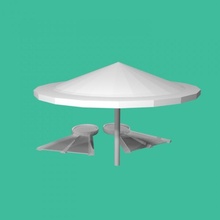 Tinkerfun patalet Buceo sombrilla para veran tinkercad 3d print model - Mito3D