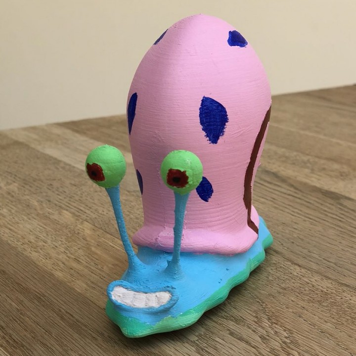 Gary Caracol brinquedos jogos animal estatueta Bob Esponja Calça Quadrada 3D print model - Mito3D