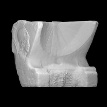 reloj sol cabezas atenea helios dionisio escanear griego cabeza trozo retrato escultura mármol 3d print model - Mito3D
